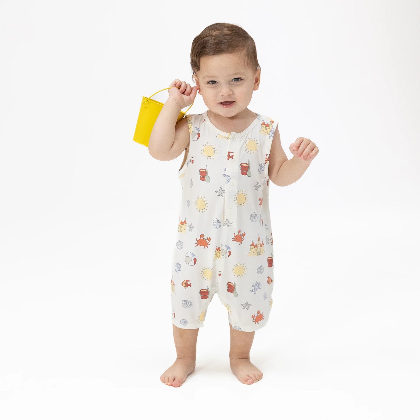 Sunny Sandcastles Sleeveless Shortie Romper