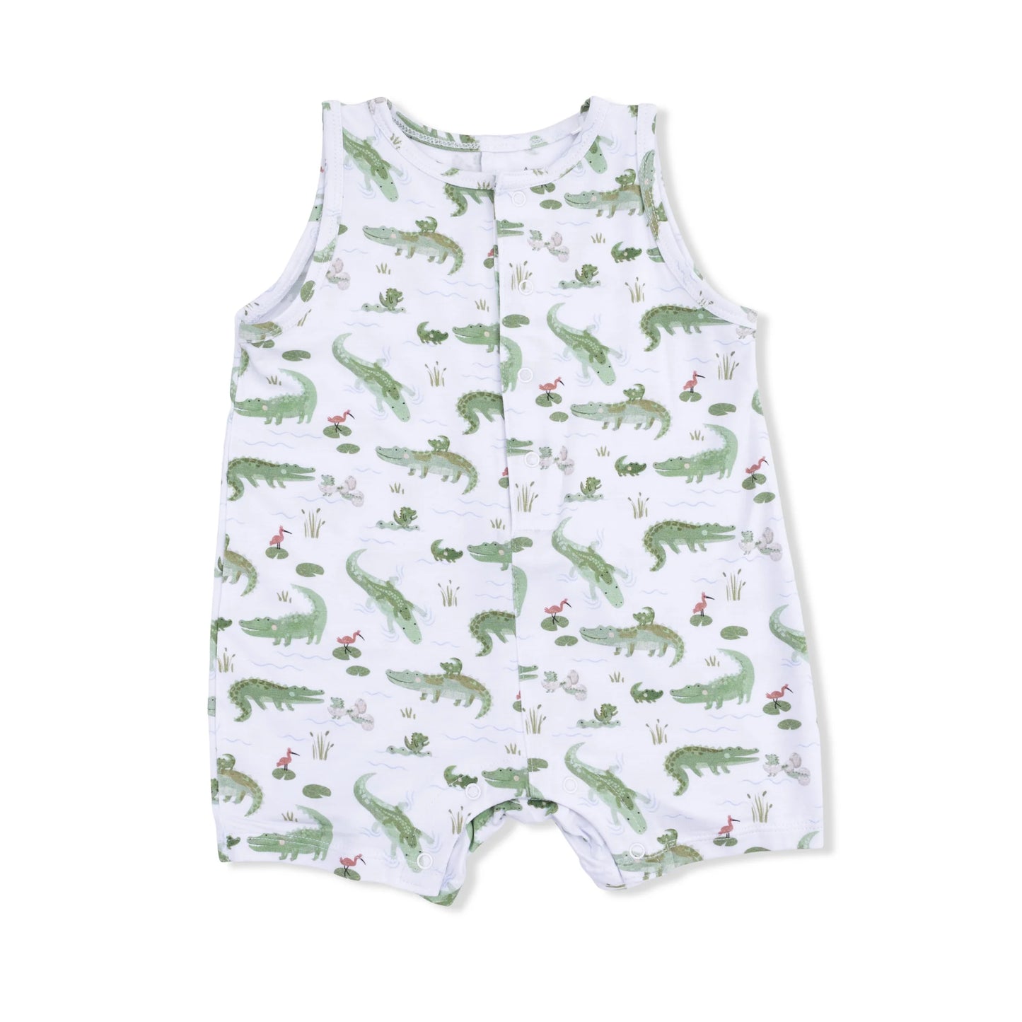 Crayon Alligators Sleeveless Shortie Romper