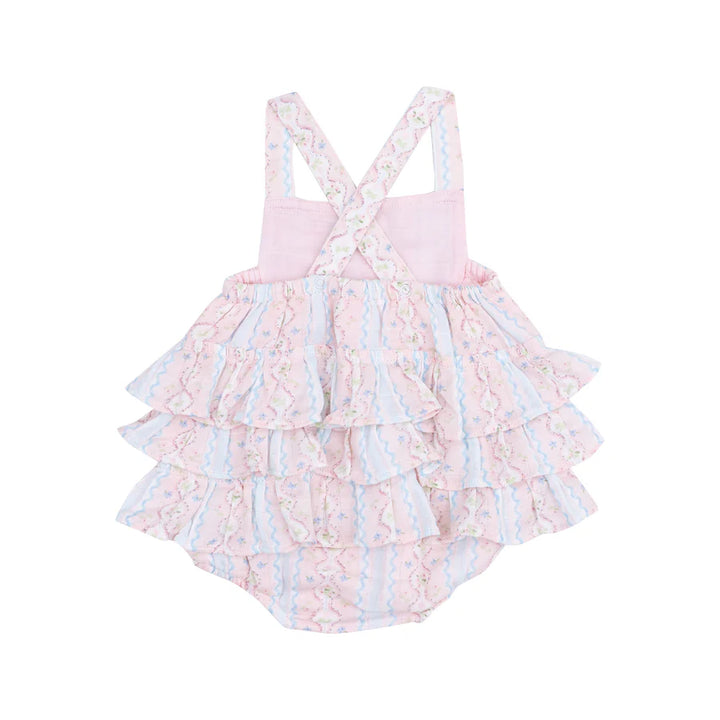 Ruffle Sunsuit - Ogee Floral