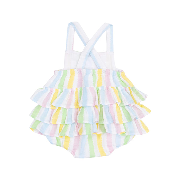 Ruffle Sunsuit - Ric Rac Stripe