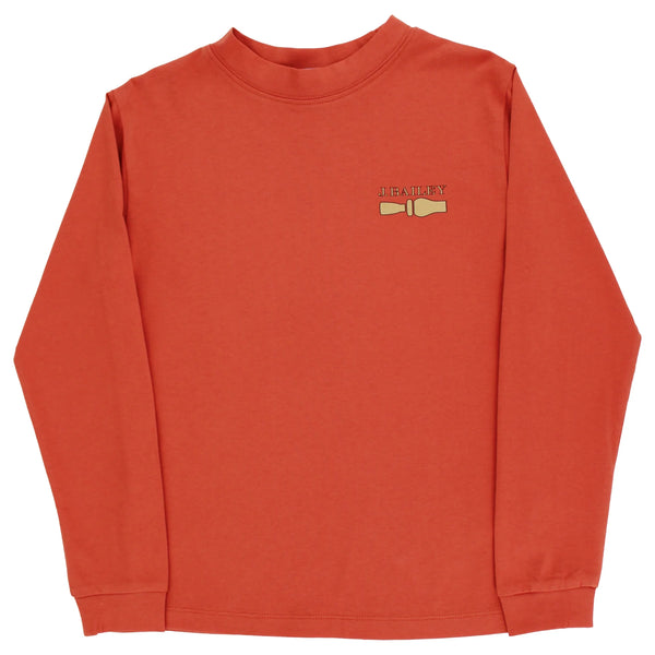 Long Sleeve Logo Tee - Mallard/Rust