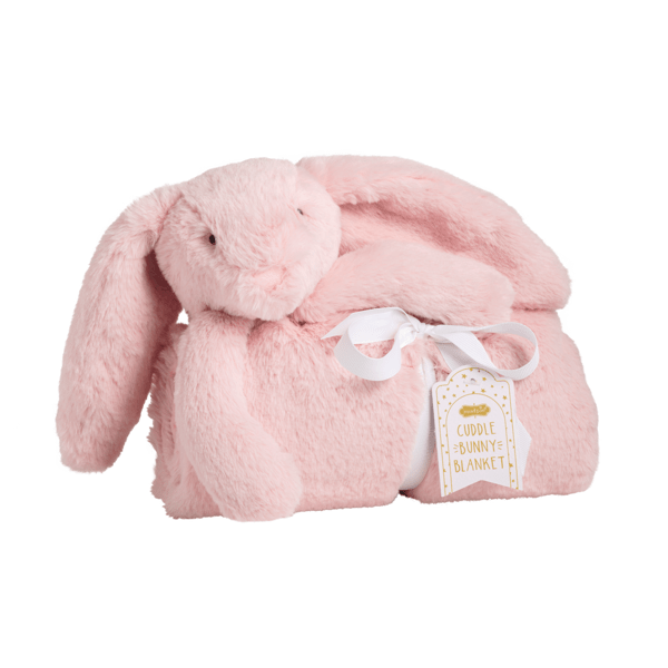 Pink Plush Bunny Blanket
