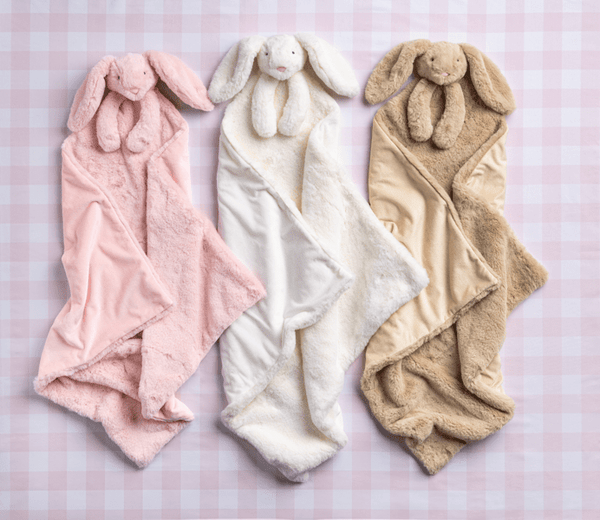 Tan Plush Bunny Blanket