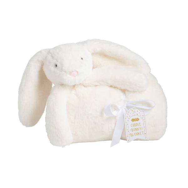 Ivory Plush Bunny Blanket