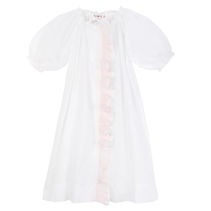 Classic Ruffle Cotton Daygown - Pink