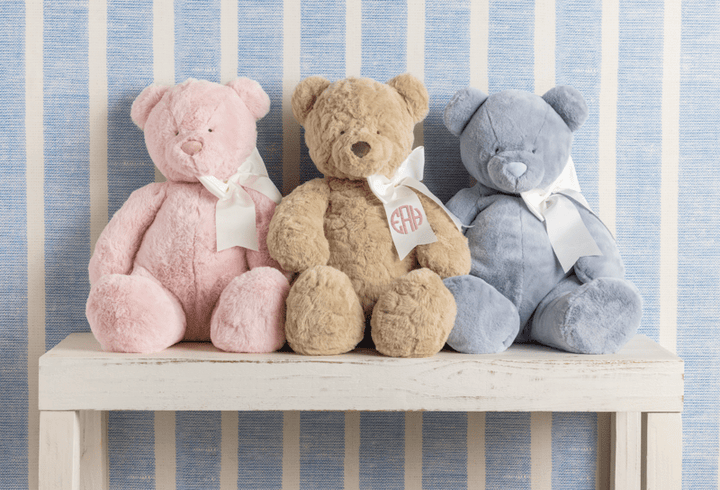 Large Blue Monogram Me Bear Plush Pal