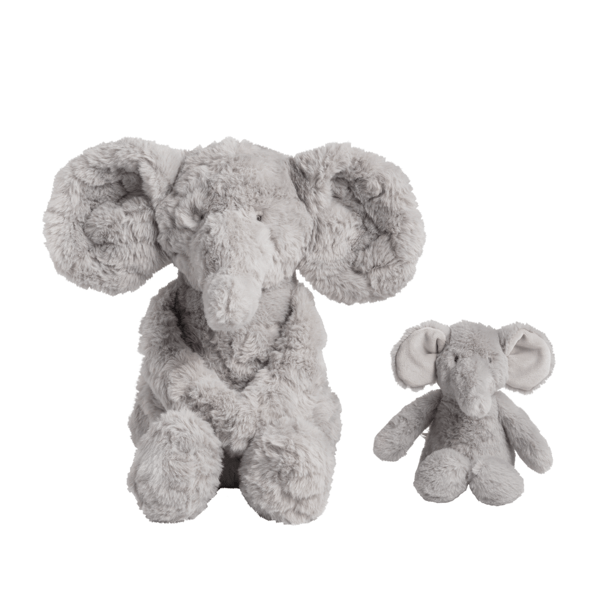 Mama & Baby Elephant Plush Set
