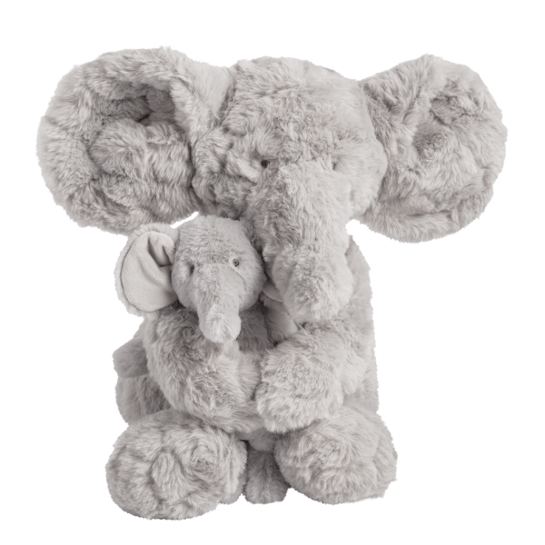 Mama & Baby Elephant Plush Set