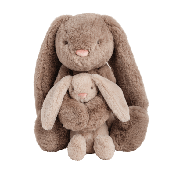 Mama & Baby Bunny Plush Set