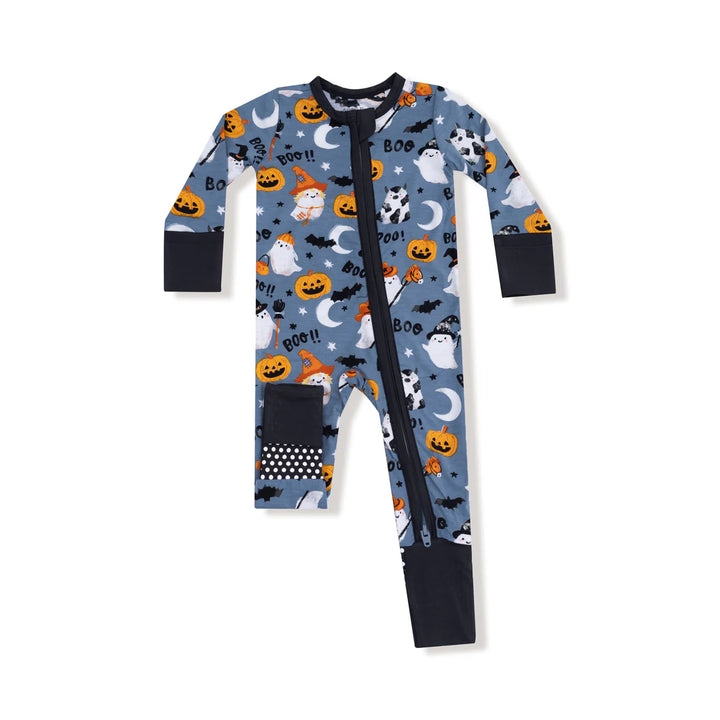 Costumed Ghosts - Glow In The Dark - 2 Way Zipper Romper