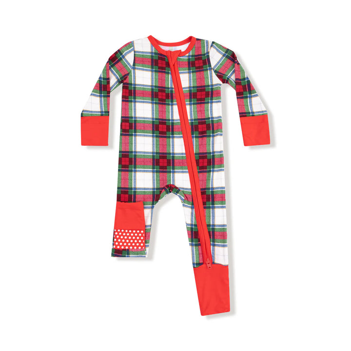 Holiday Plaid - 2 Way Zipper Romper