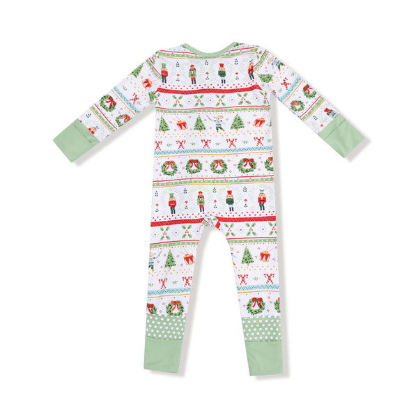 Nutcracker Fair Isle - 2 Way Zipper Romper