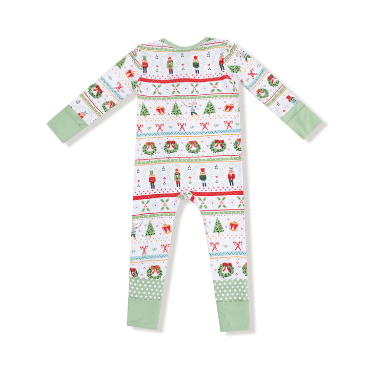Nutcracker Fair Isle - 2 Way Zipper Romper