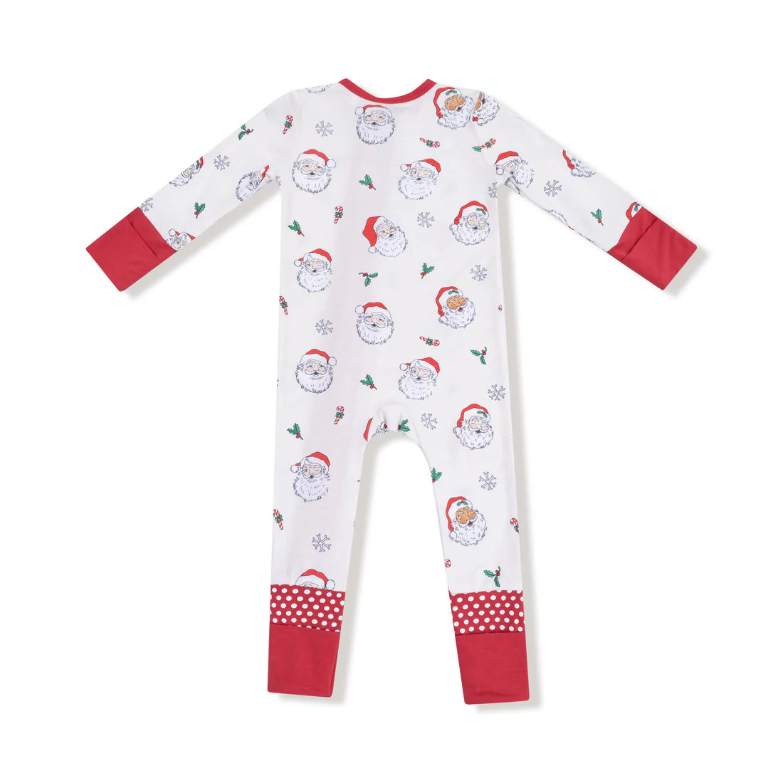 Vintage Santas - 2 Way Zipper Romper
