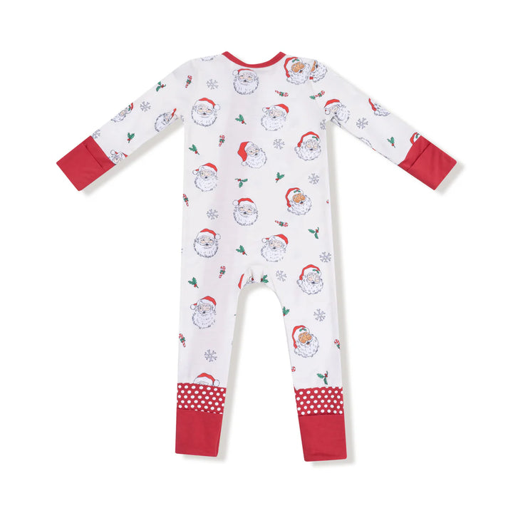 Vintage Santas - 2 Way Zipper Romper