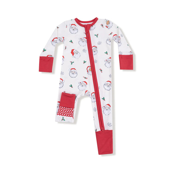 Vintage Santas - 2 Way Zipper Romper