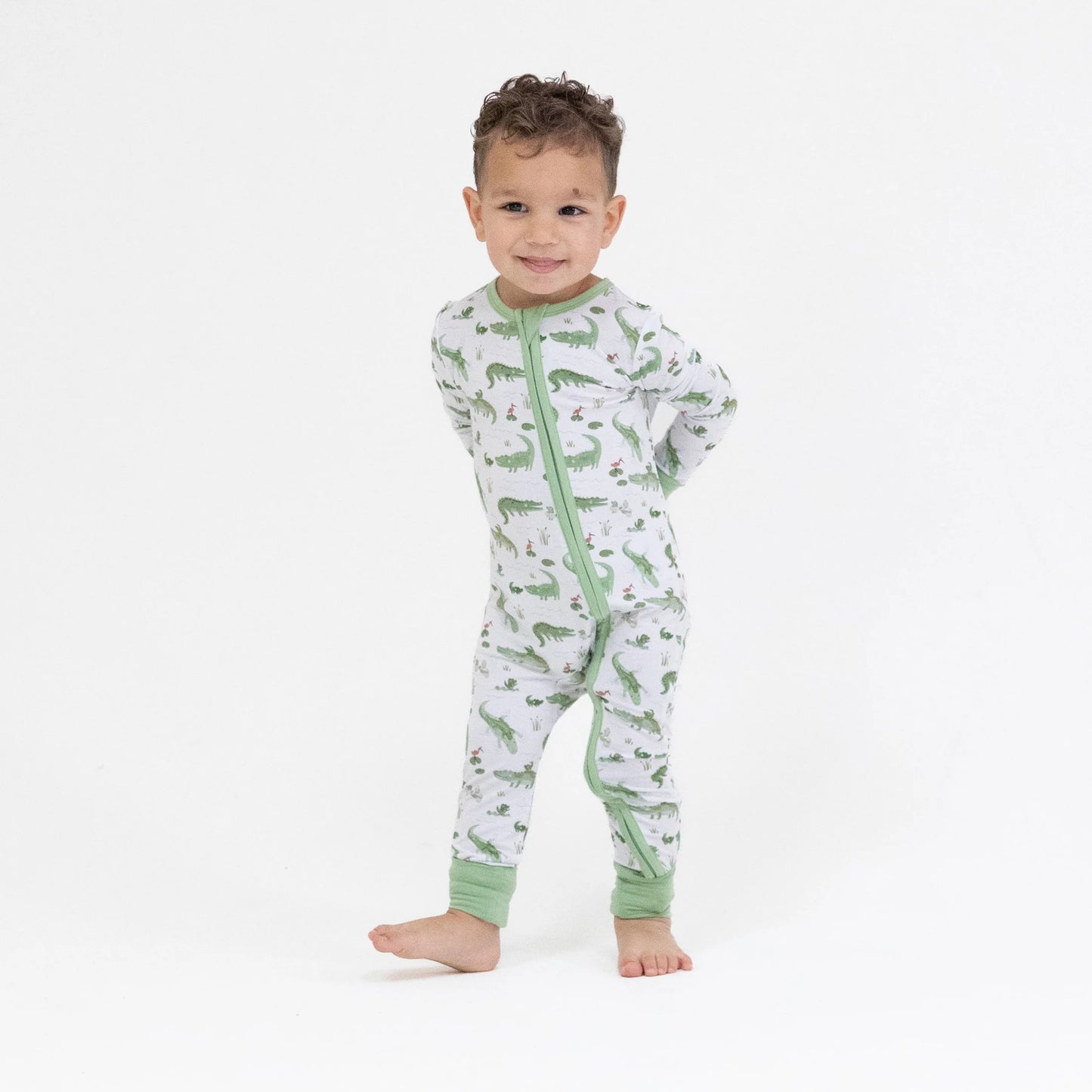 Crayon Alligators Convertible Romper