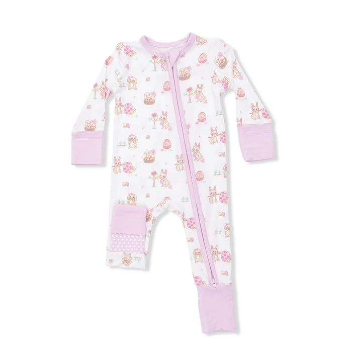 Easter Egg Hunt Pink Convertible Romper