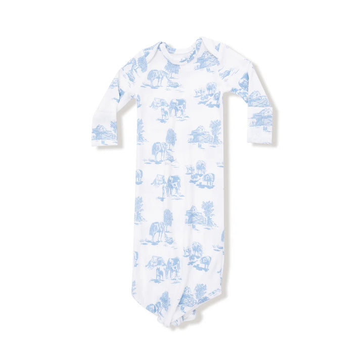 Farm Toile - Blue - Knotted Gown