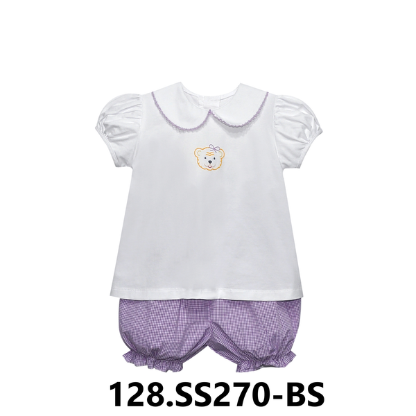 Tiger Knit Girl Bloomer Set