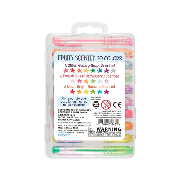 Mini Doodlers Scented Gel Pens - Set of 20
