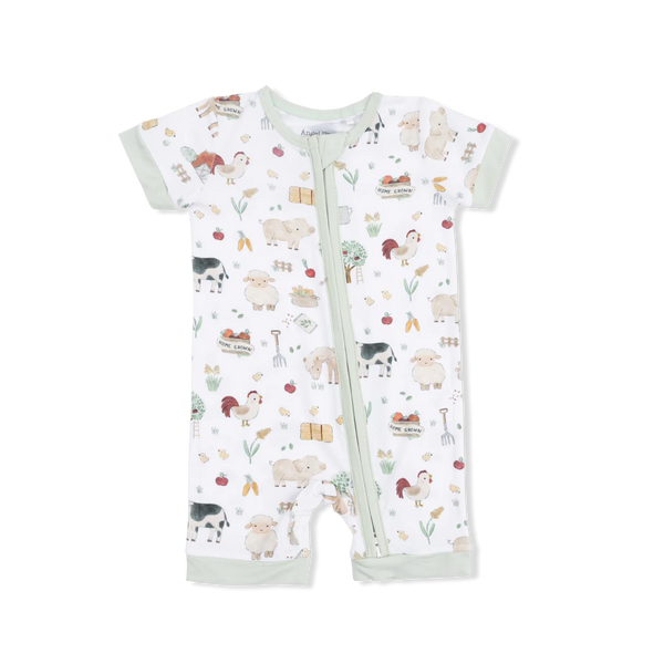 Cute Farm Animals Shortie Romper