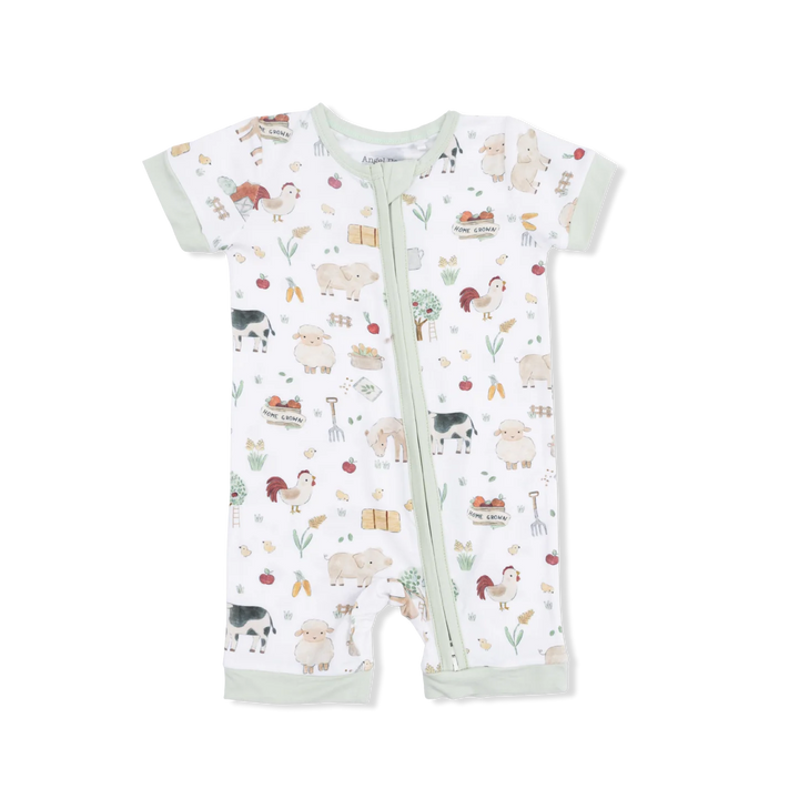 Cute Farm Animals Shortie Romper