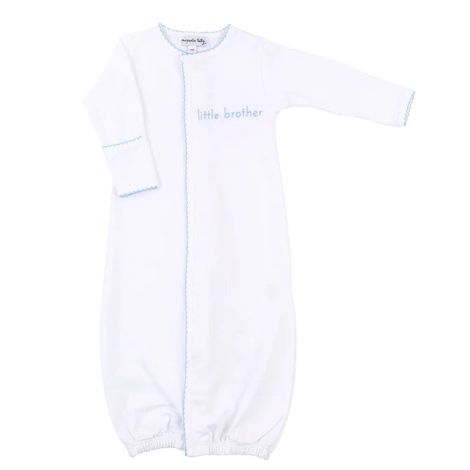 Little Brother Blue Embroidered Converter