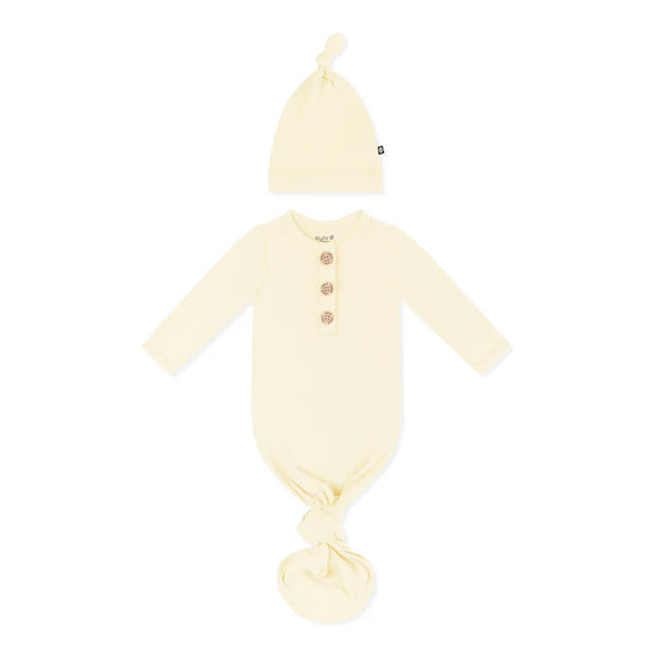 Knotted Gown with Hat Set in Chamomile