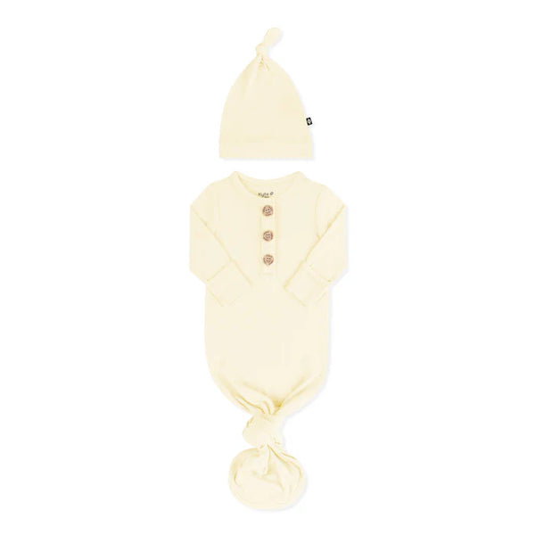 Knotted Gown with Hat Set in Chamomile