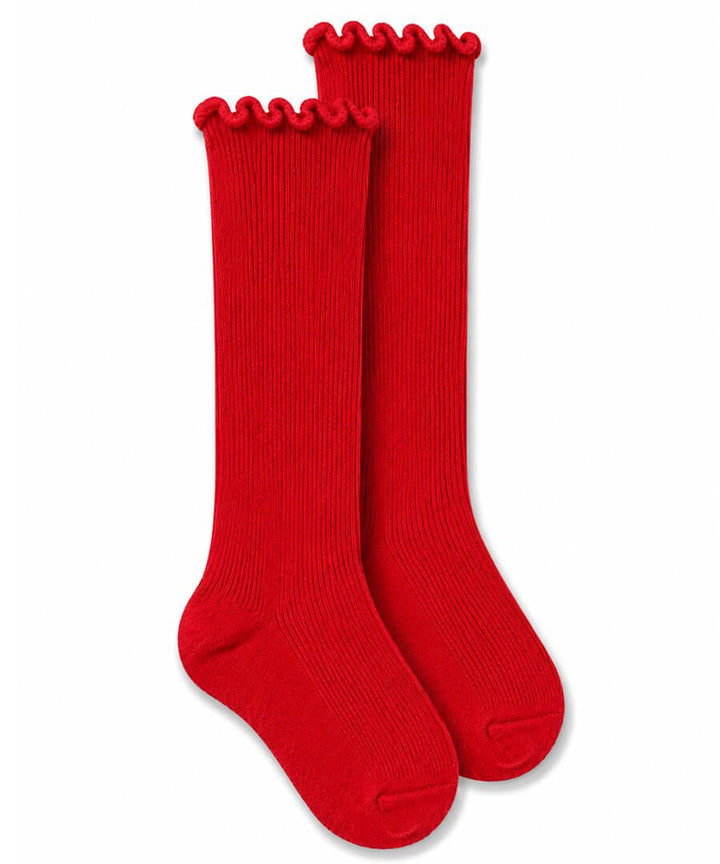 Jefferies Socks Seamless Smooth Toe Ripple Edge Knee High Socks 1 Pair