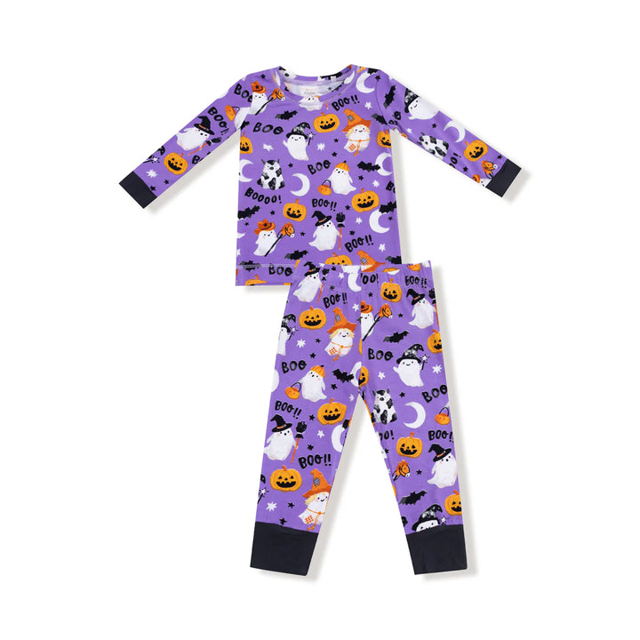 Costumed Ghosts - Glow In The Dark - Purple - L/S Loungewear Set