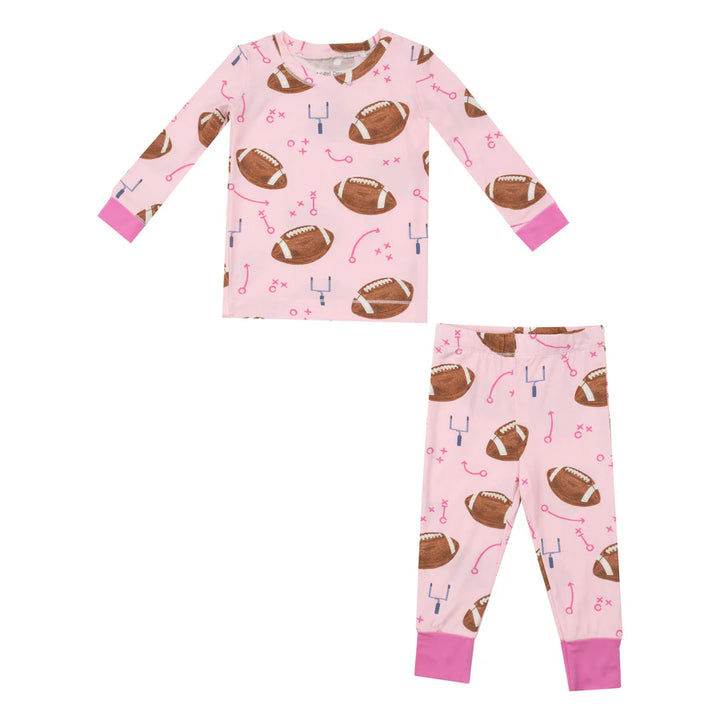 Footballs Pink - Bamboo Loungewear