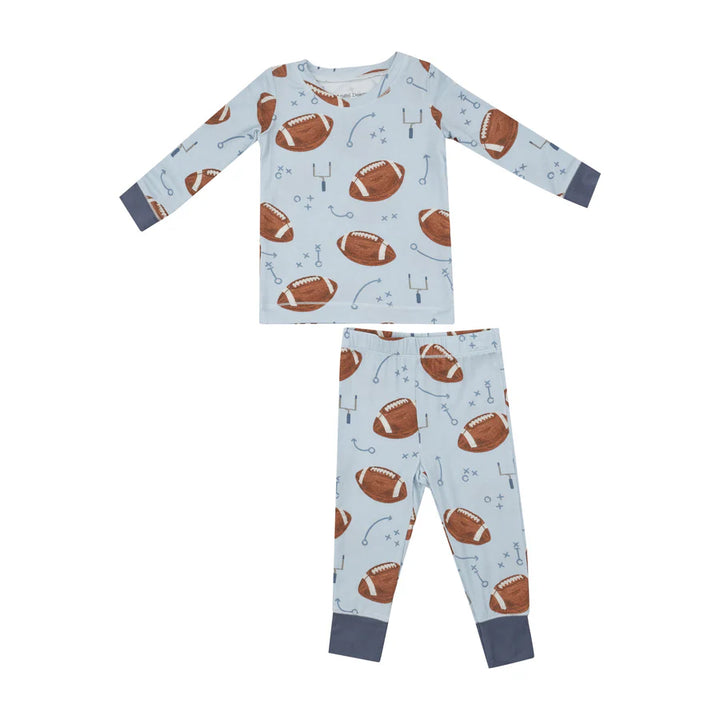 Footballs Blue - Bamboo Loungewear