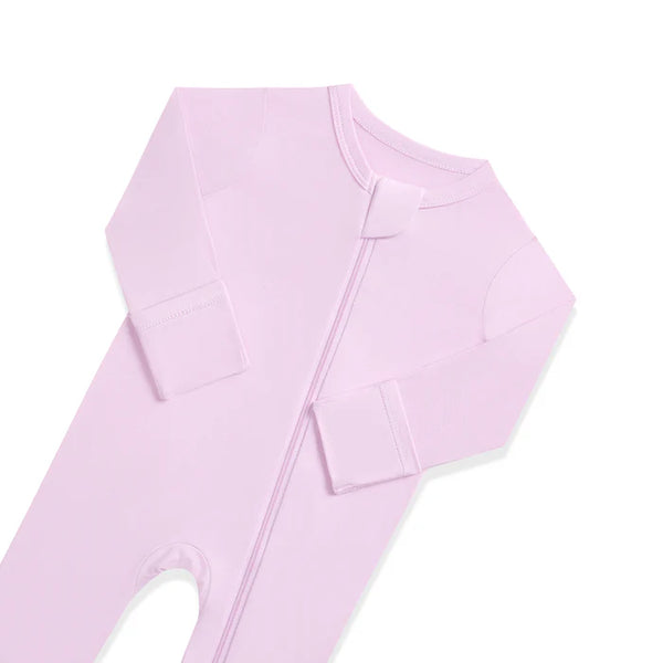 Zippered Footie in Thistle