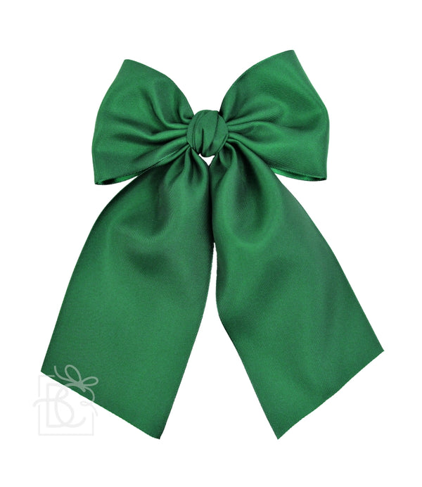 Opaque Satin Bow w/ Euro Knot & Tails