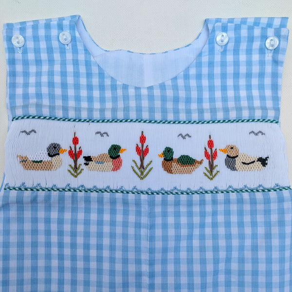 Mallard Duck Smocked Shortall