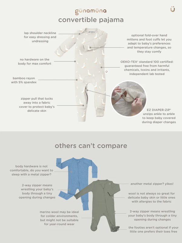 Convertible Pajamas - Beauty