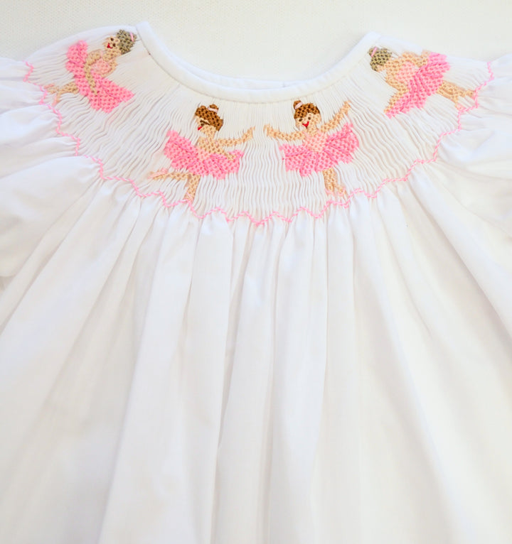 Ballerina Smocked Bishop Bloomer Set