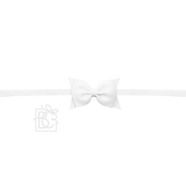 PANTYHOSE HEADBAND W/ 2.5" FLAT SOPHIA BOW