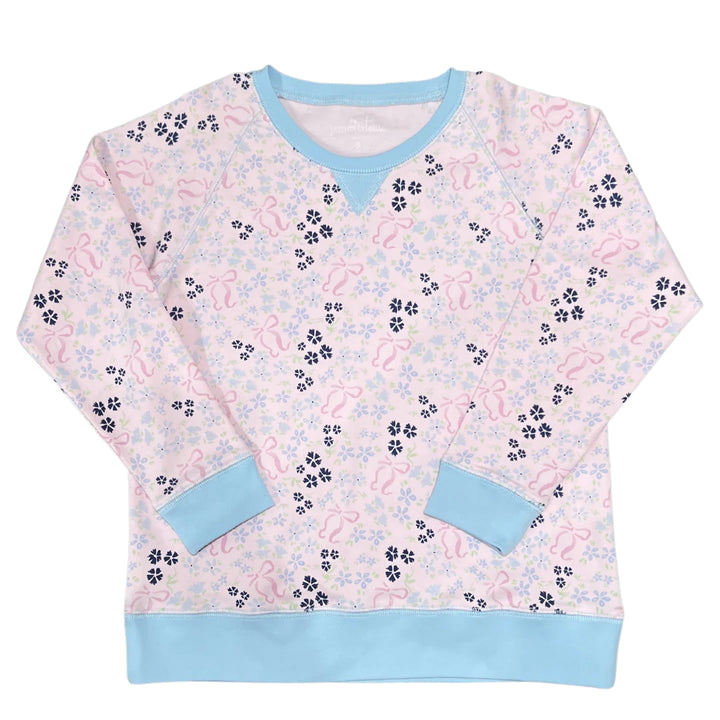 Sally Sweatshirt- Floral Pima Knit