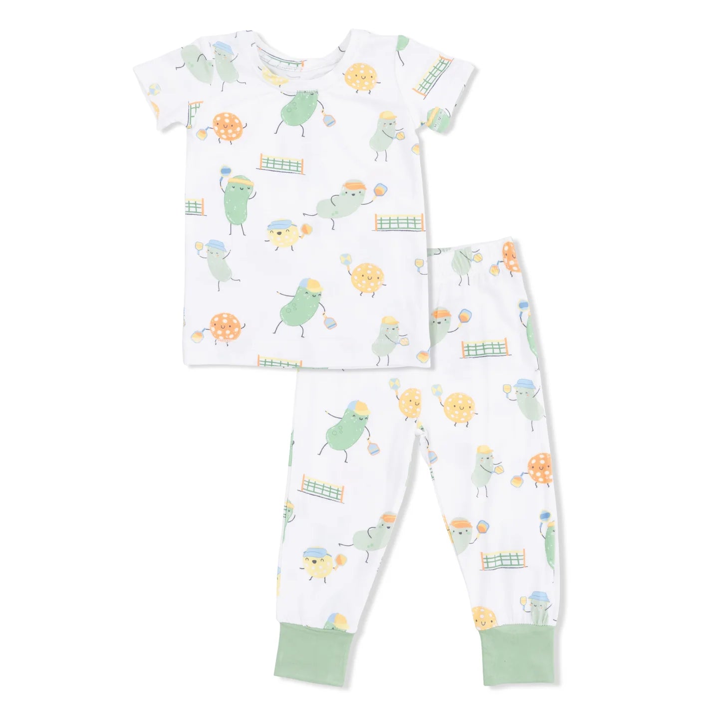 Pickles Playing Pickleball Short Sleeve Loungewear Set