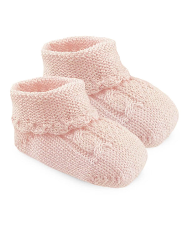 Cable Bootie 1 Pair - Newborn