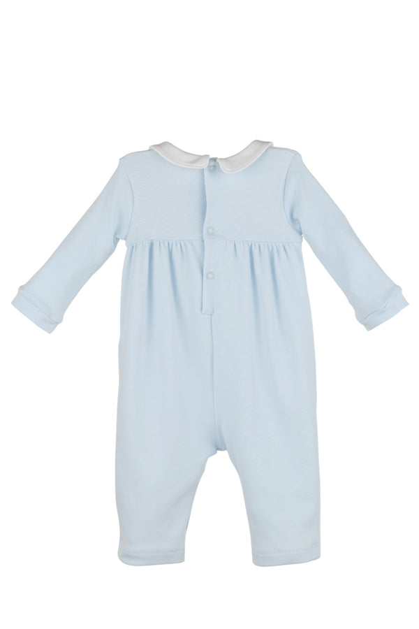 Warm Winter Home Boy Romper - Blue