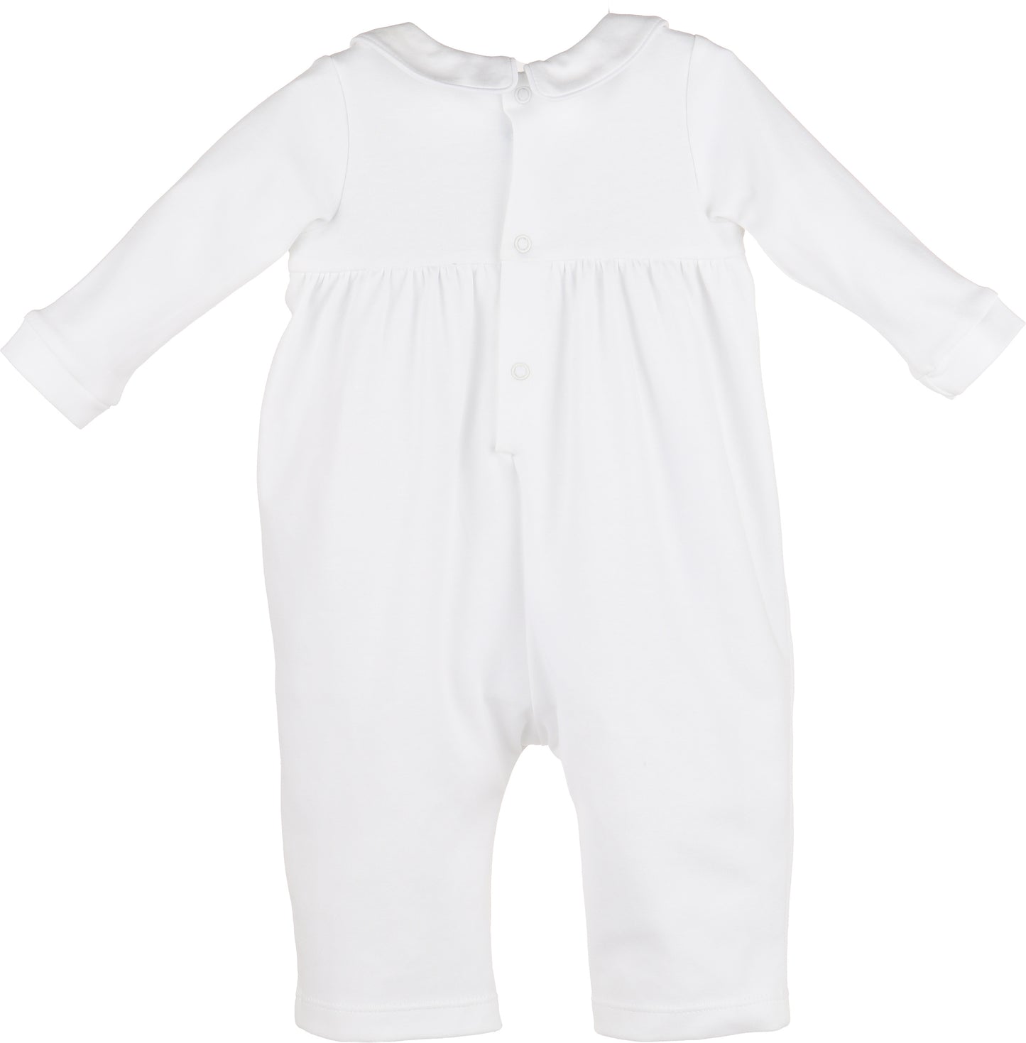 Warm Winter Home Boy Romper - White