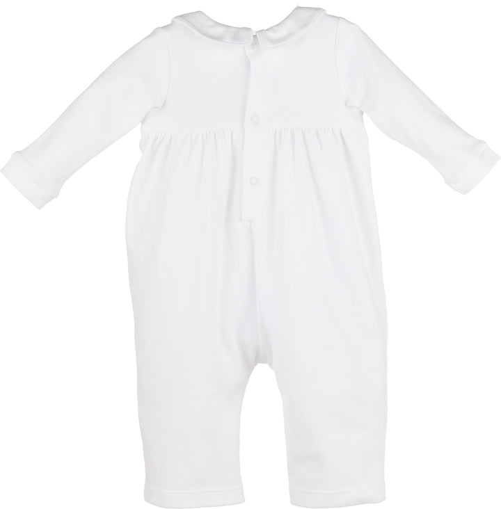 Warm Winter Home Boy Romper - White