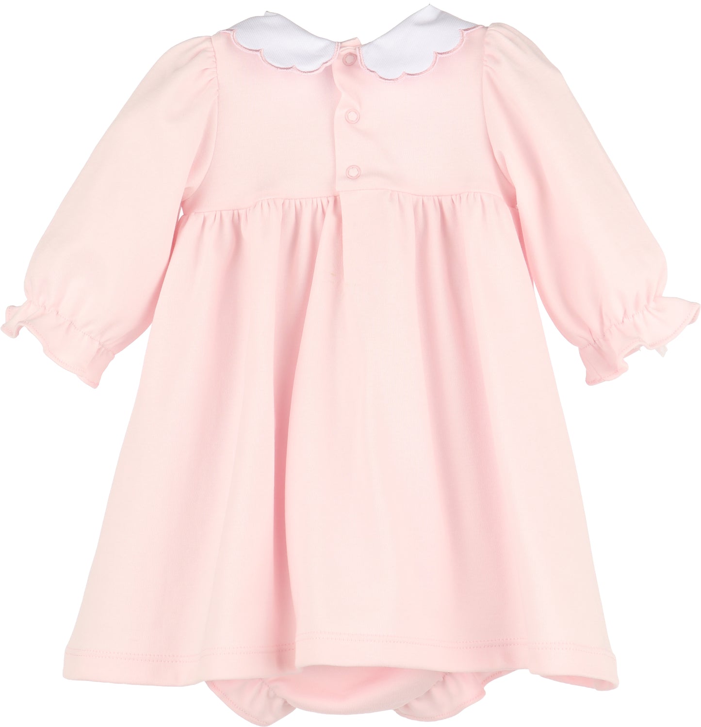 Warm Winter Home Smock Dress - Pink