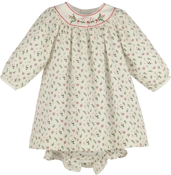 Mistletoe Set Dress Ivory Toddler