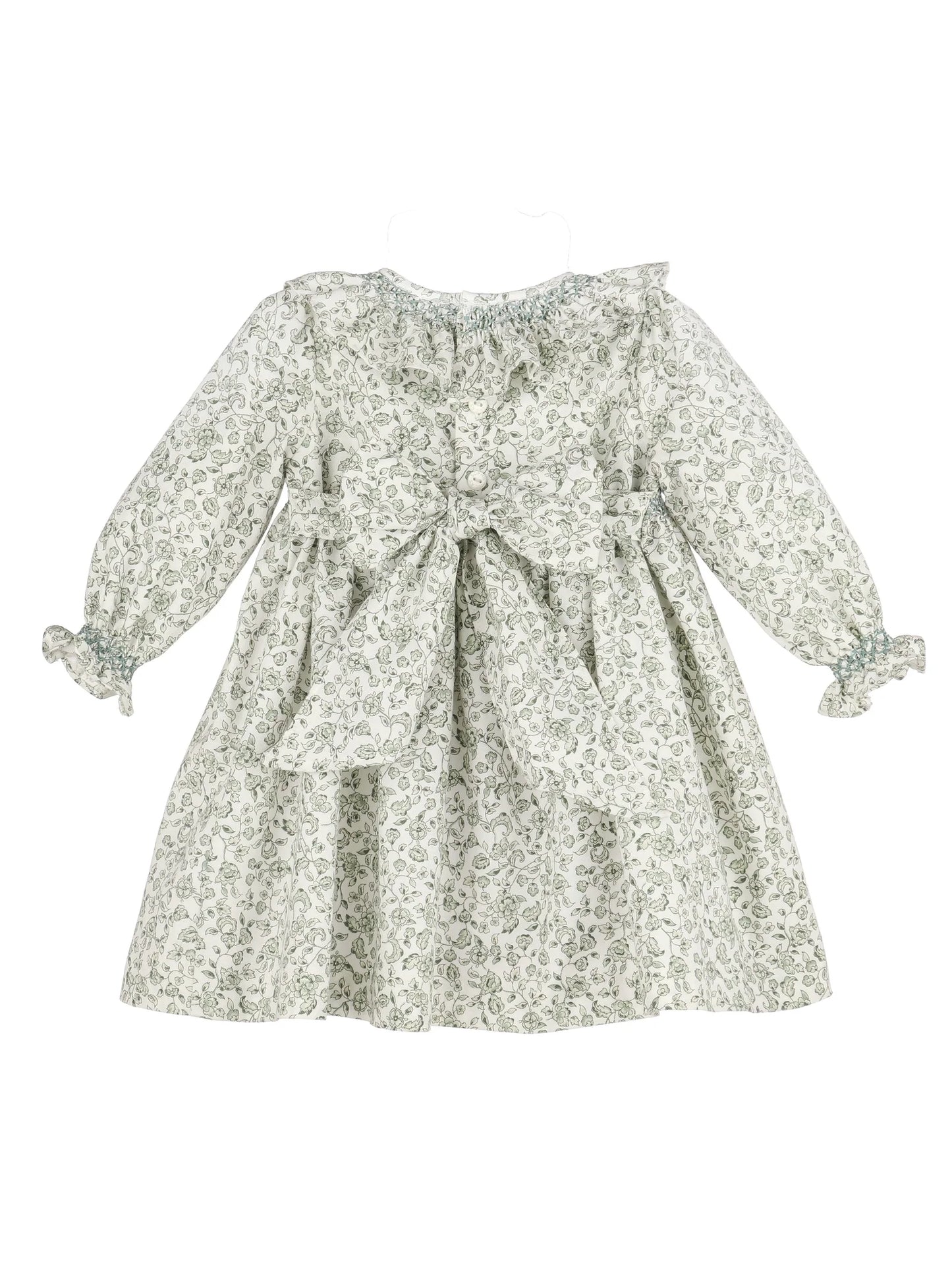 Heirloom Floral Dress-Green