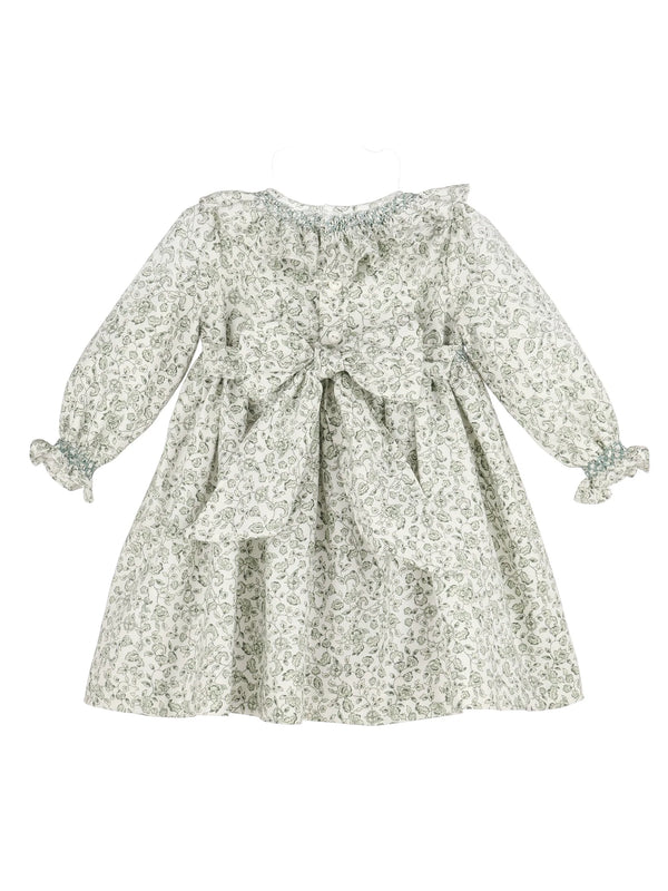 Heirloom Floral Dress-Green